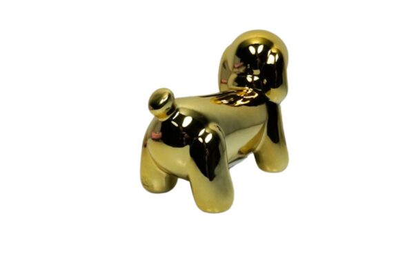 Pomme Pidou Spardose Money Bank Petit Dackel Hund Whoopy Gold