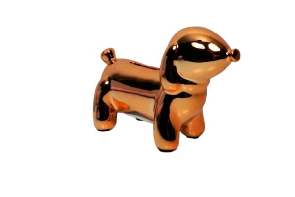 Pomme Pidou Spardose Money Bank Petit Dackel Hund Whoopy Rosegold