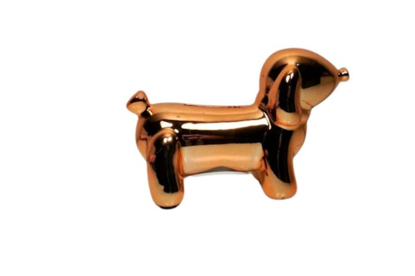 Pomme Pidou Spardose Money Bank Petit Dackel Hund Whoopy Rosegold