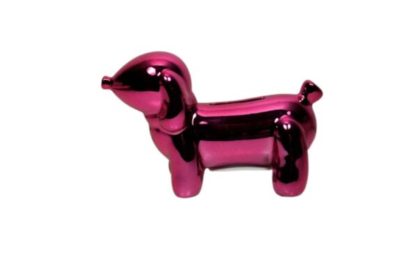 Pomme Pidou Spardose Money Bank Petit Dackel Hund Whoopy Pink