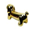 Pomme Pidou Spardose Money Bank Dackel Hund Whoopy Gold