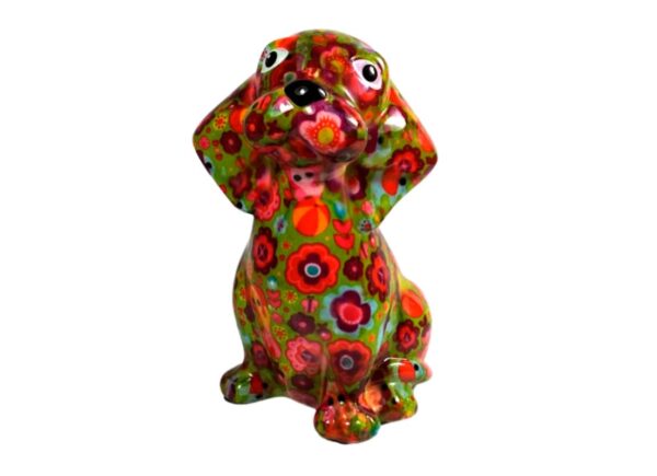 Pomme Pidou Spardose Money Bank Beagle Hund Basil Grün 