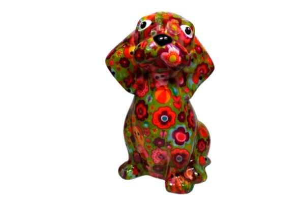 Pomme Pidou Spardose Money Bank Beagle Hund Basil Grün 