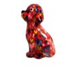 Pomme Pidou Spardose Money Bank Beagle Hund Basil Rot Bunt