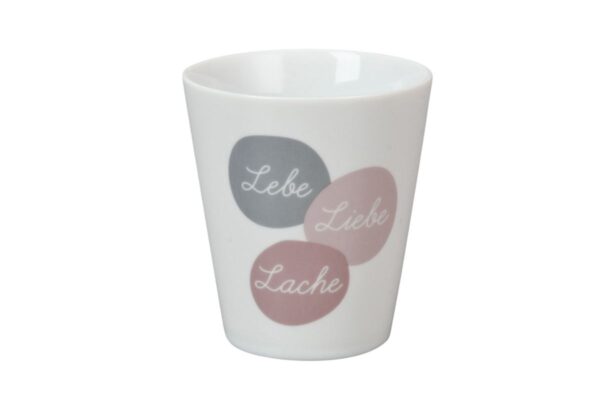 Krasilnikoff Kaffeebecher Sprüche Tasse Mug Cup Lebe Liebe Lache