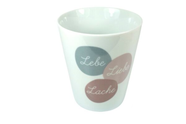 Krasilnikoff Kaffeebecher Sprüche Tasse Mug Cup Lebe Liebe Lache