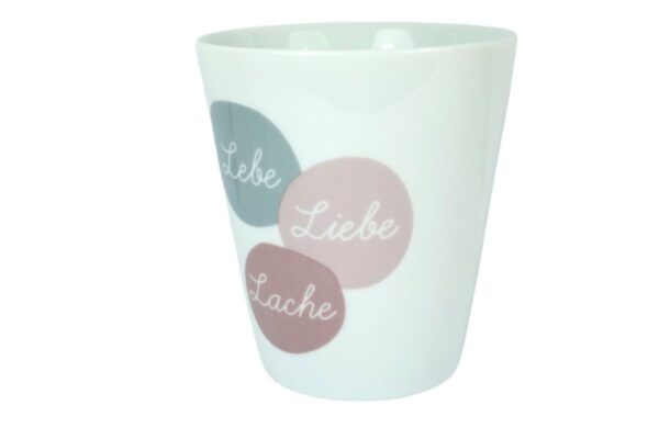 Krasilnikoff Kaffeebecher Sprüche Tasse Mug Cup Lebe Liebe Lache