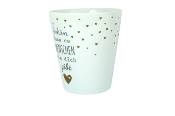 Krasilnikoff Kaffeebecher Sprüche Tasse Mug Cup Schön dass es dich gibt