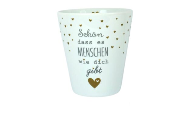 Krasilnikoff Kaffeebecher Sprüche Tasse Mug Cup Schön dass es dich gibt