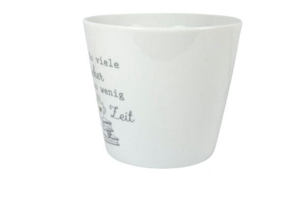 Krasilnikoff Henkeltasse Kaffeetasse Sprüche Tasse So viele Bücher so wenig Zeit