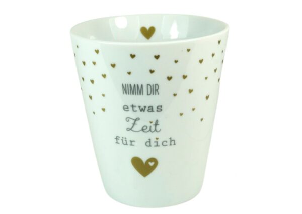 Krasilnikoff Kaffeebecher Sprüche Tasse Mug Cup Nimm Dir etwas Zeit für dich