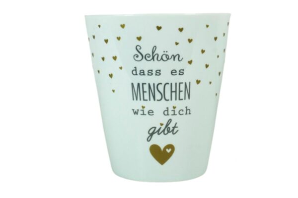 Krasilnikoff Kaffeebecher Sprüche Tasse Mug Cup Schön dass es Menschen wie dich gibt