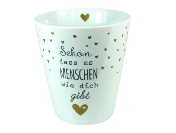 Krasilnikoff Kaffeebecher Sprüche Tasse Mug Cup Schön dass es Menschen wie dich gibt