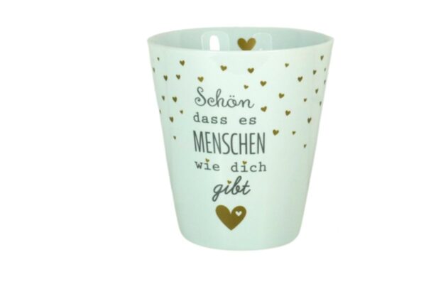 Krasilnikoff Kaffeebecher Sprüche Tasse Mug Cup Schön dass es Menschen wie dich gibt