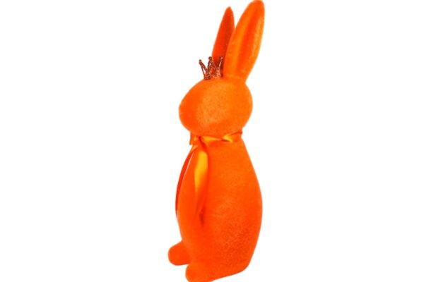 Osterhase Deko Oster Figur Hase mit Schleife Orange Werner Voß 48cm