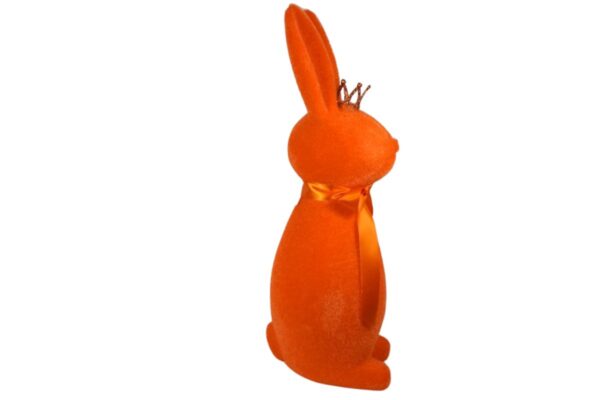 Osterhase Deko Oster Figur Hase mit Schleife Orange Werner Voß 48cm