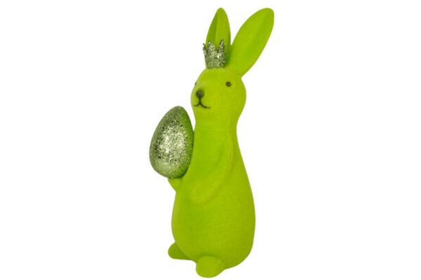 Osterhase Deko Oster Figur Hase mit Ei Grün Werner Voß 21cm