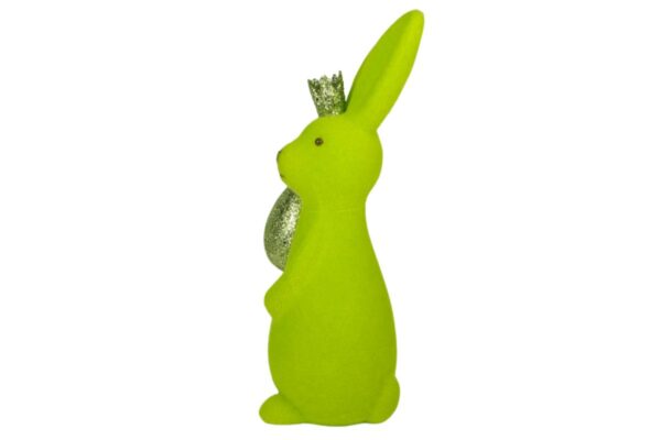 Osterhase Deko Oster Figur Hase mit Ei Grün Werner Voß 21cm