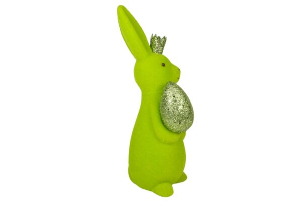 Osterhase Deko Oster Figur Hase mit Ei Grün Werner Voß 21cm