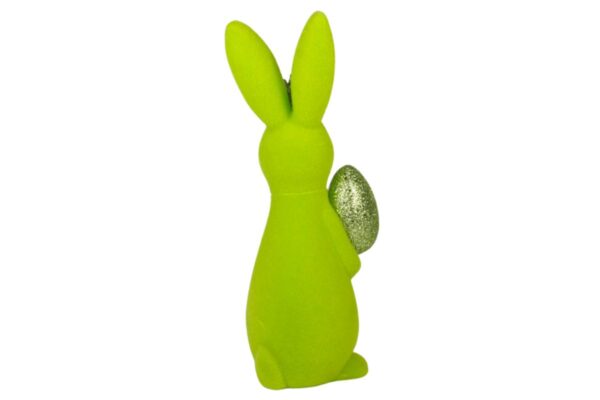 Osterhase Deko Oster Figur Hase mit Ei Grün Werner Voß 21cm