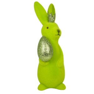 Osterhase Deko Oster Figur Hase mit Ei Grün Werner Voß 21cm