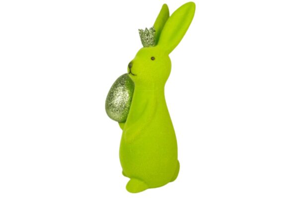 Osterhase Deko Oster Figur Hase mit Ei Grün Werner Voß 21cm