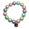 Biba Armband Polymer Perlen Zart Bunt 14mm Damen Armband Anhänger Gold