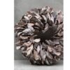 Couronne Dekokranz Wandkranz Naturkranz Handarbeit Palm Petal Wreath White Wash 40 ∅