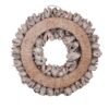 Couronne Dekokranz Wandkranz Naturkranz Handarbeit Bakuli Wreath Powder Pink 20cm∅