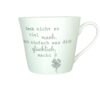 Krasilnikoff Henkeltasse Kaffeetasse Sprüche Tasse Denk nicht zu viel nach, mach einfach das was dich glücklich macht