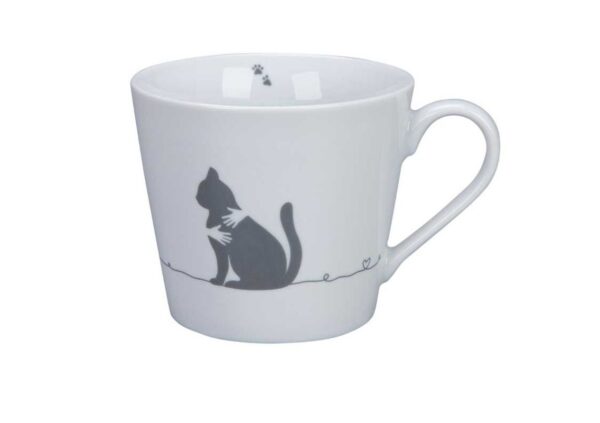 Krasilnikoff Henkeltasse Kaffeetasse Sprüche Tasse Katze