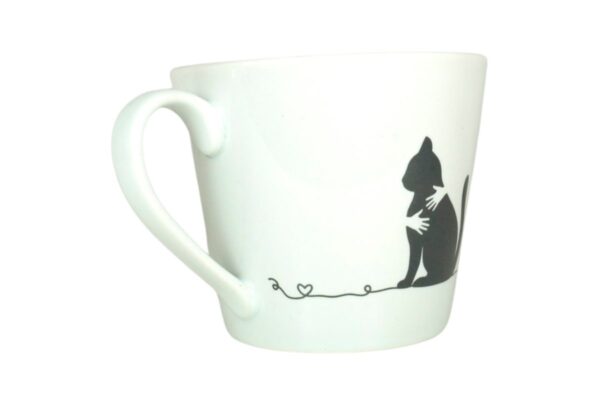 Krasilnikoff Henkeltasse Kaffeetasse Sprüche Tasse Katze