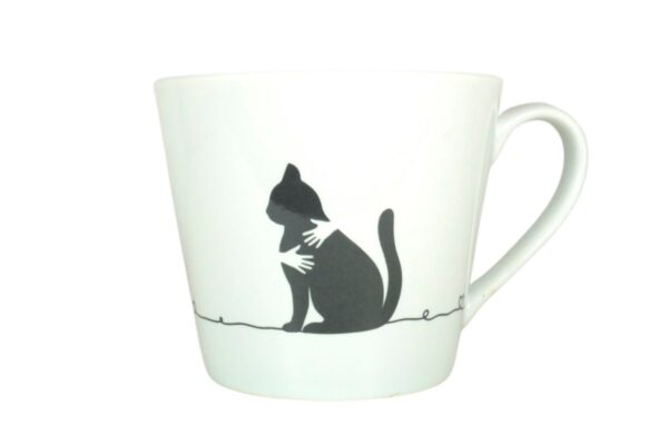 Krasilnikoff Henkeltasse Kaffeetasse Sprüche Tasse Katze