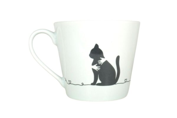 Krasilnikoff Henkeltasse Kaffeetasse Sprüche Tasse Katze