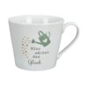 Krasilnikoff Henkeltasse Kaffeetasse Sprüche Tasse Hier wächst das Glück