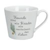 Krasilnikoff Henkeltasse Kaffeetasse Freunde sind wie Kräuter sie verfeinern das Leben