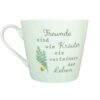 Krasilnikoff Henkeltasse Kaffeetasse Freunde sind wie Kräuter sie verfeinern das Leben