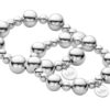 Biba Armband Silver Spot Polymer Perlen 6-12mm Ø Damen Armband Anhänger Silber