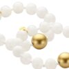 Biba Armband New Spring Weiß 12mm Ø Damen Armband Anhänger Gold / Goldperle: 16mm Ø