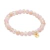 Biba Armband Crystal Perlen Rosa 8mm Ø Anhänger Gold