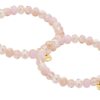 Biba Armband Crystal Perlen Rosa 8mm Ø Anhänger Gold