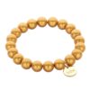 Biba Armband Summer Basic Perlen Gelb 10mm Ø Anhänger Gold