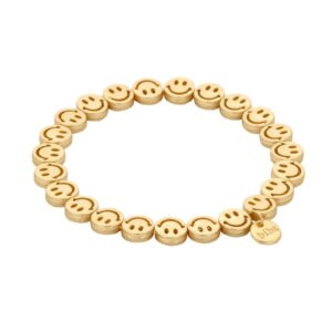 Biba Armband New Summer Gold Smile Anhänger Gold