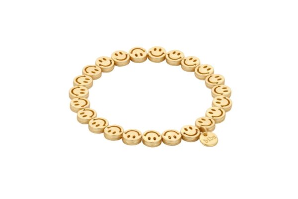 Biba Armband New Summer Gold Smile Anhänger Gold