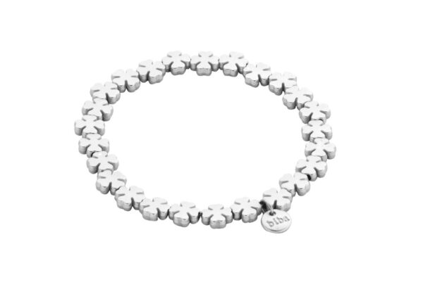Biba Armband "Glück für Dich" Matt Silber Anhänger Silber