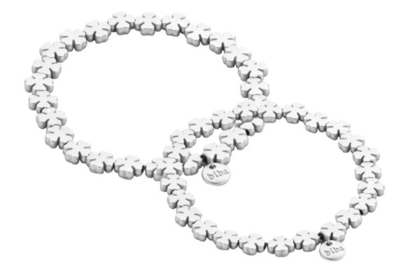 Biba Armband "Glück für Dich" Matt Silber Anhänger Silber