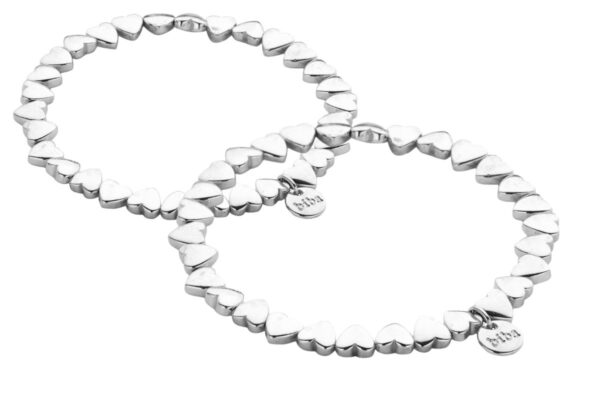 Biba Armband "Heart to Heart" Silber Anhänger Silber