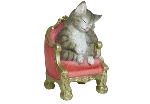 Werner Voß Dizzy Cat Katze auf Sessel Dekofigur