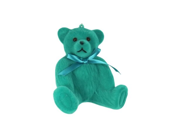 Werner Voß Teddy Deko Aufhänger Türkis Beflockt Dekofigur
