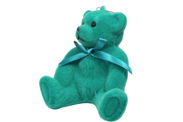 Werner Voß Teddy Deko Aufhänger Türkis Beflockt Dekofigur